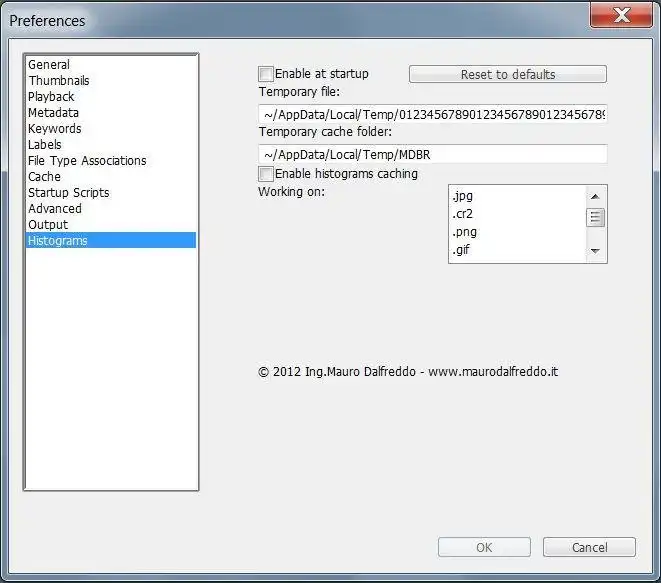 Download web tool or web app MdBrHistogram