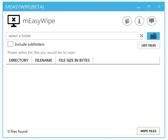 Download web tool or web app measywipe