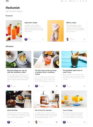 Download web tool or web app Mediumish - Jekyll Theme