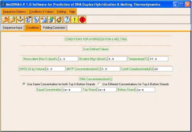 Download web tool or web app MeltDNA to run in Linux online