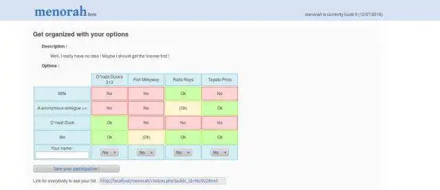 Download web tool or web app menorah