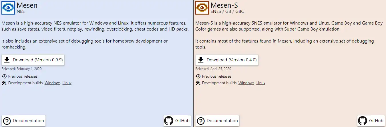 Download web tool or web app Mesen