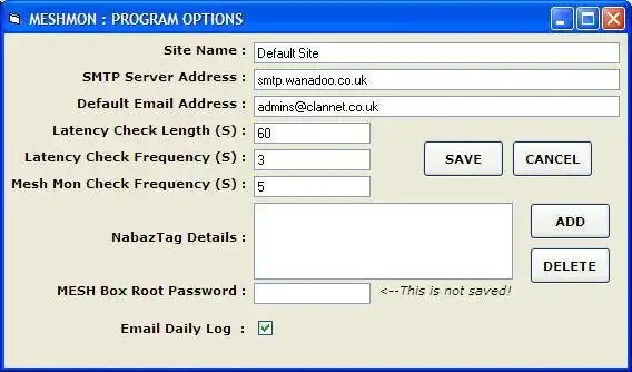 Download web tool or web app MESH Network Monitor