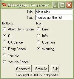 Download web tool or web app MessageBox Generator