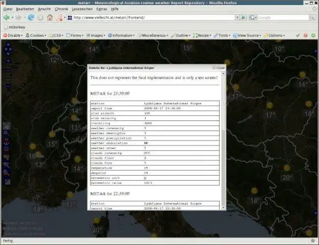 Download web tool or web app METAR Repository to run in Linux online