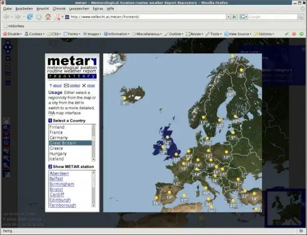 Download web tool or web app METAR Repository to run in Linux online