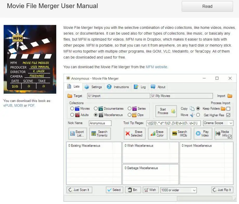 Download web tool or web app MFM-Website to run in Linux online