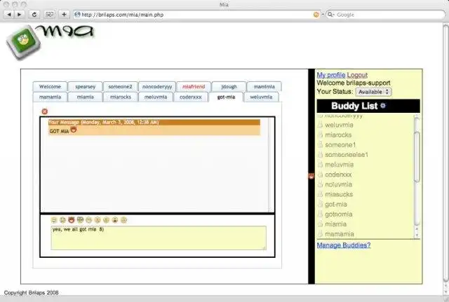 Download web tool or web app mia-chat