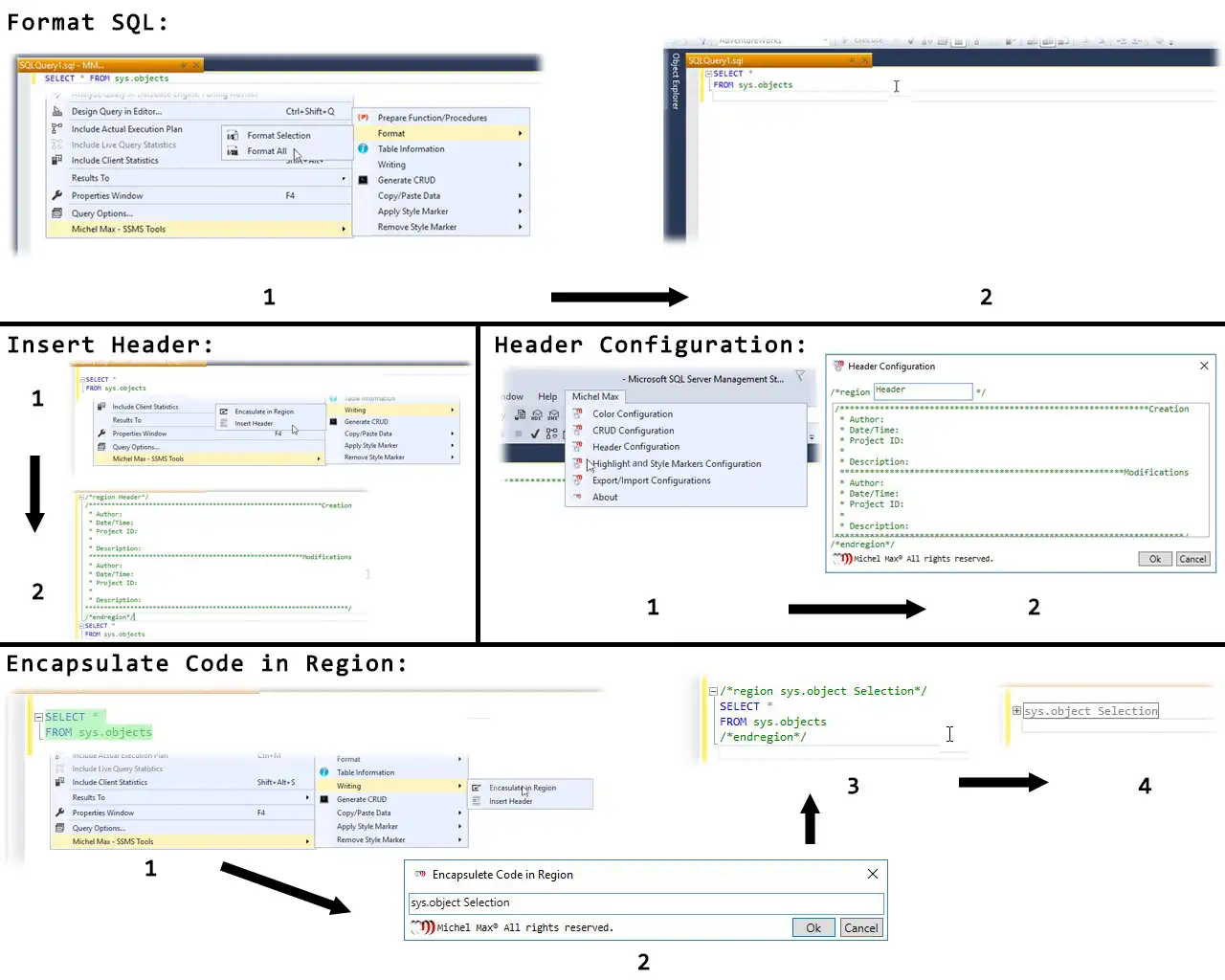 Download web tool or web app Michel Max - SSMS Tools 2017