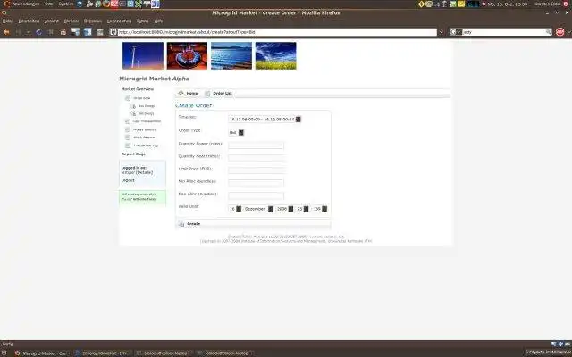 Download web tool or web app Microgrid Market to run in Linux online