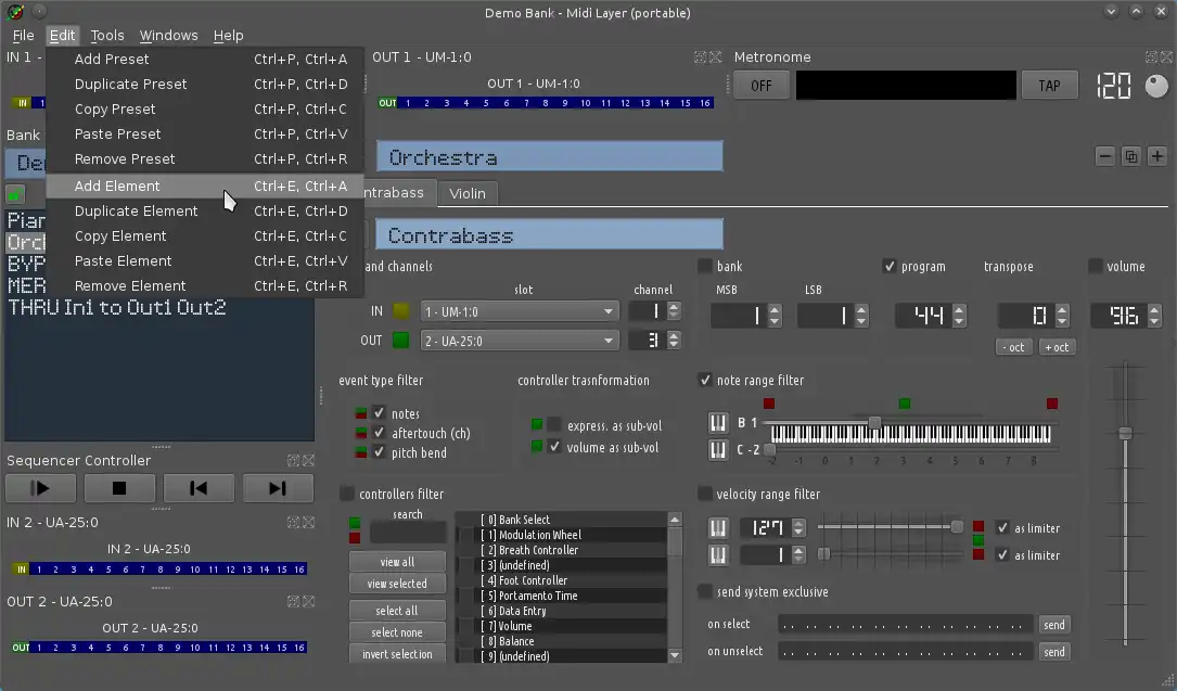 Descargue la herramienta web o la aplicación web Midi Layer