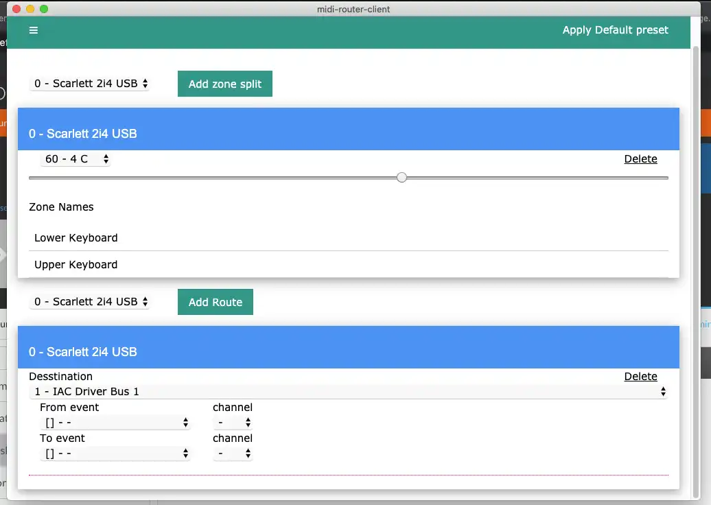 Download web tool or web app Midi router