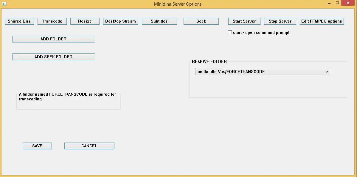 Download web tool or web app Minidlna-For-Windows-with-Transcoding