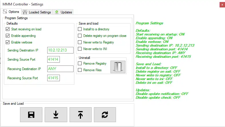 Download web tool or web app MMM Controller