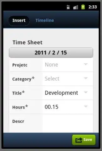 Download web tool or web app Mobile Egw Timesheet
