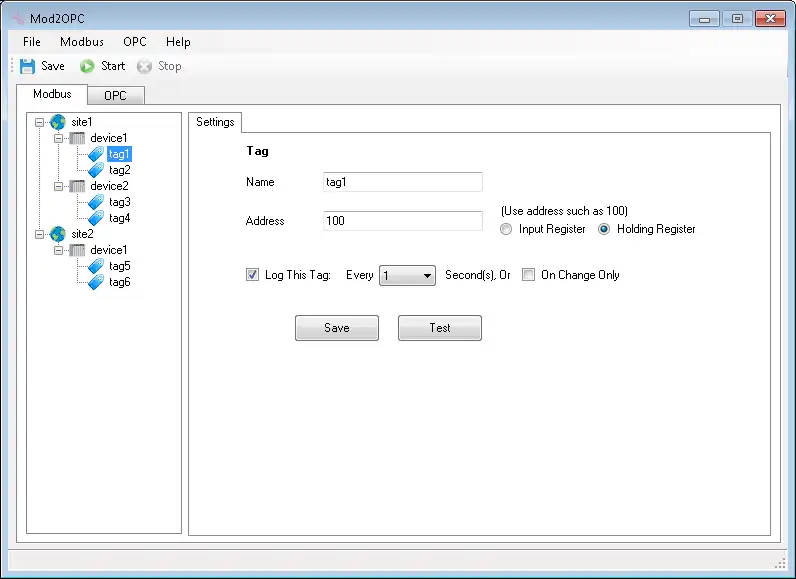 Download web tool or web app Mod2OPC