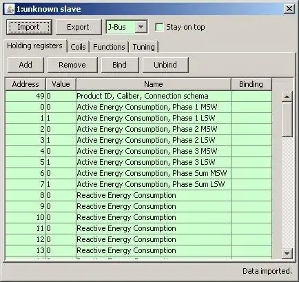 Download web tool or web app ModbusPal - a Java MODBUS simulator