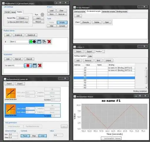 Download web tool or web app ModbusPal - a Java MODBUS simulator