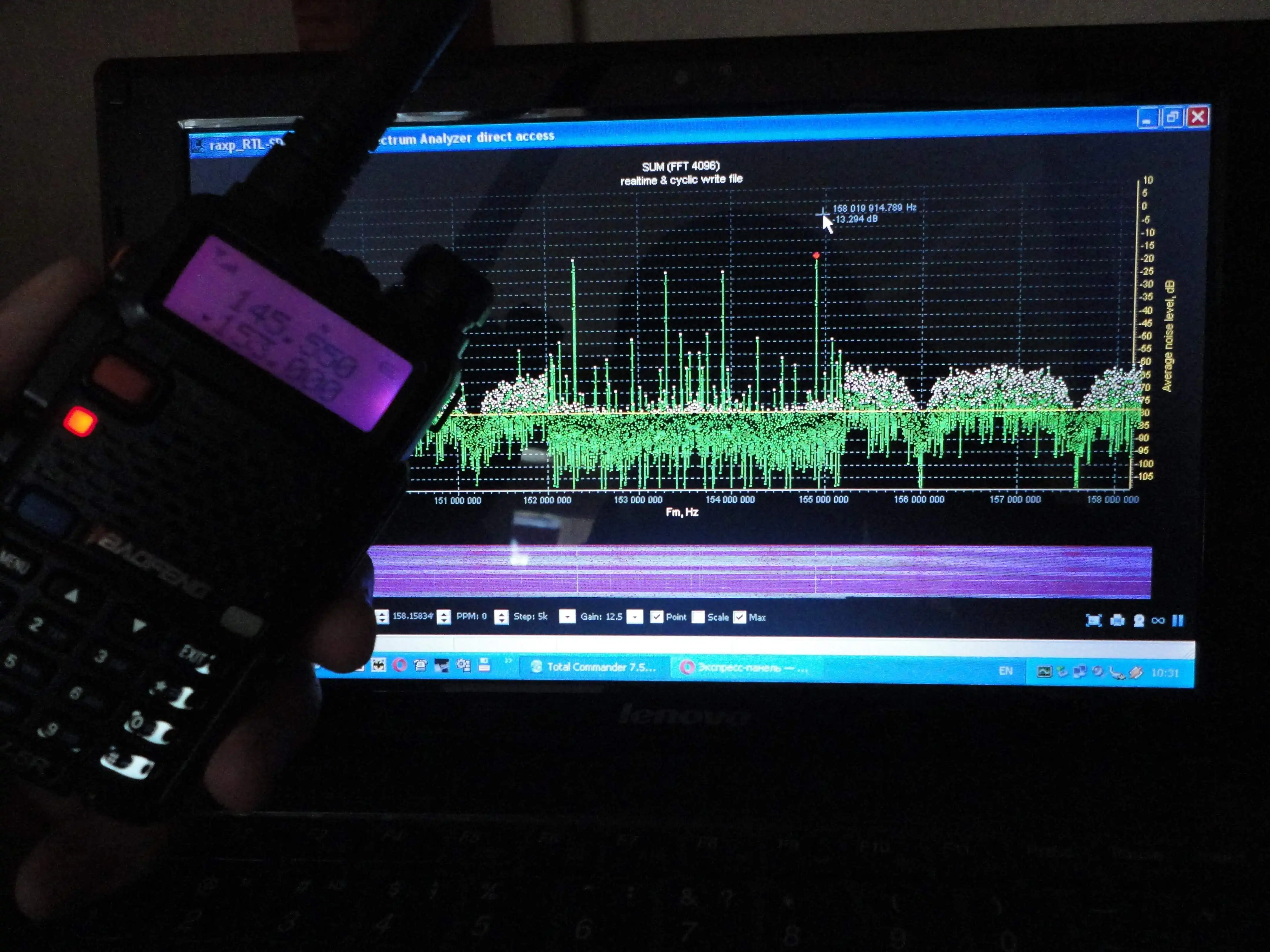 Download web tool or web app Mod Direct Panoramic Spectrum Analyzer to run in Linux online