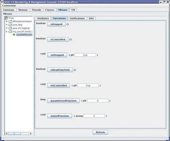 Download web tool or web app Model MBean Instrumentor