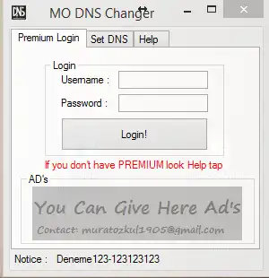 Download web tool or web app MO DNS Changer