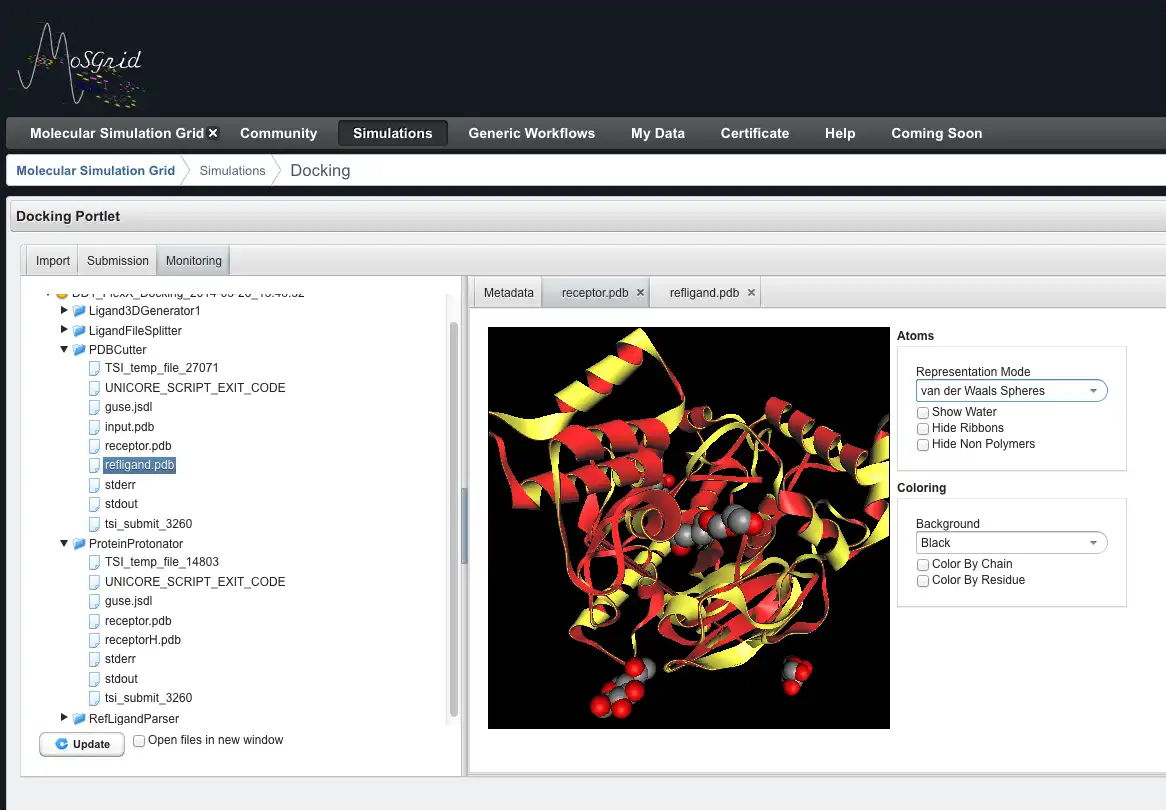 Download web tool or web app Molecular Simulation Grid