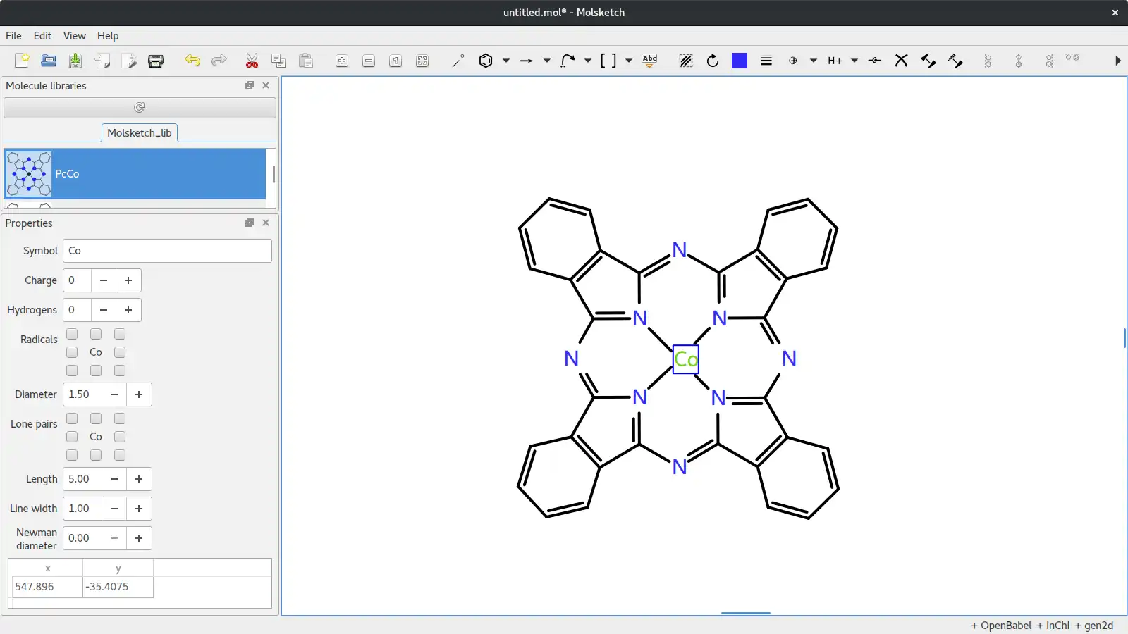 Download web tool or web app Molsketch to run in Windows online over Linux online