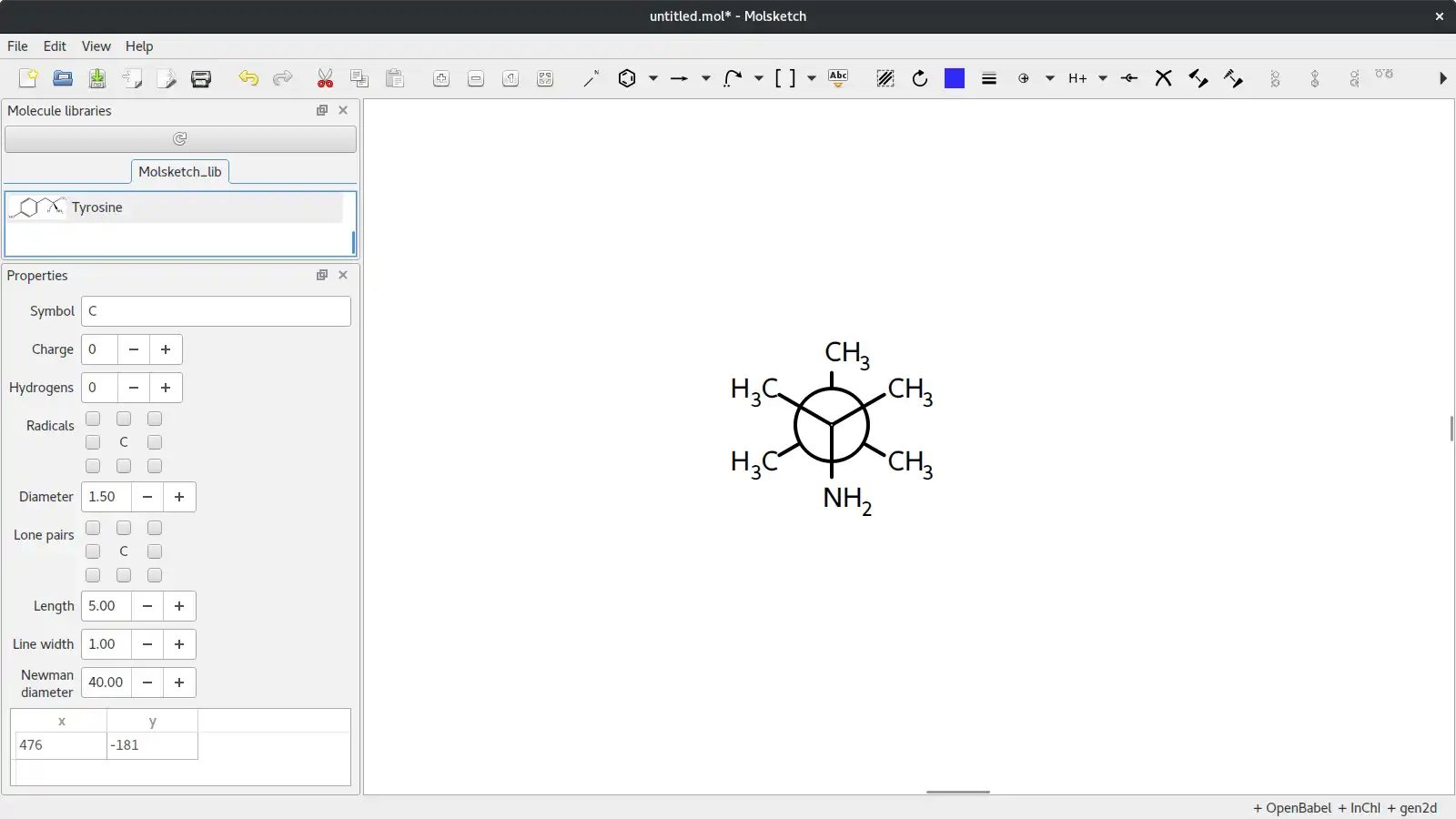 Download web tool or web app Molsketch to run in Windows online over Linux online