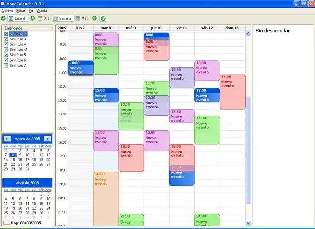 Download web tool or web app MonoCalendar