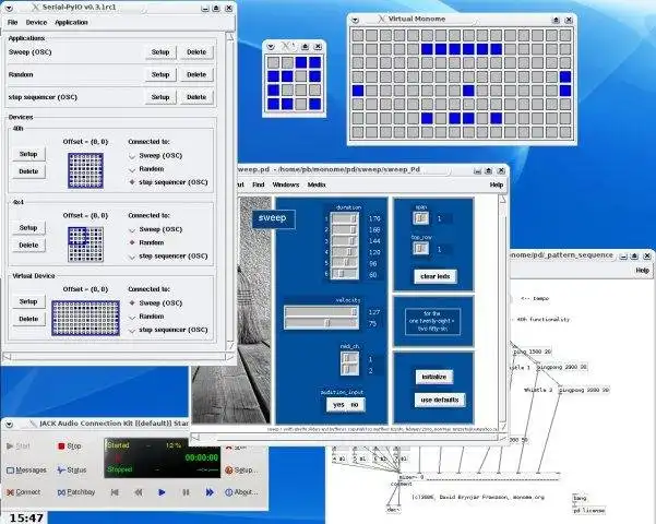 Download web tool or web app monome.serial-pyio