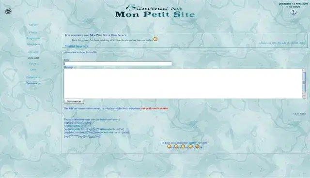 Download web tool or web app Mon petit site