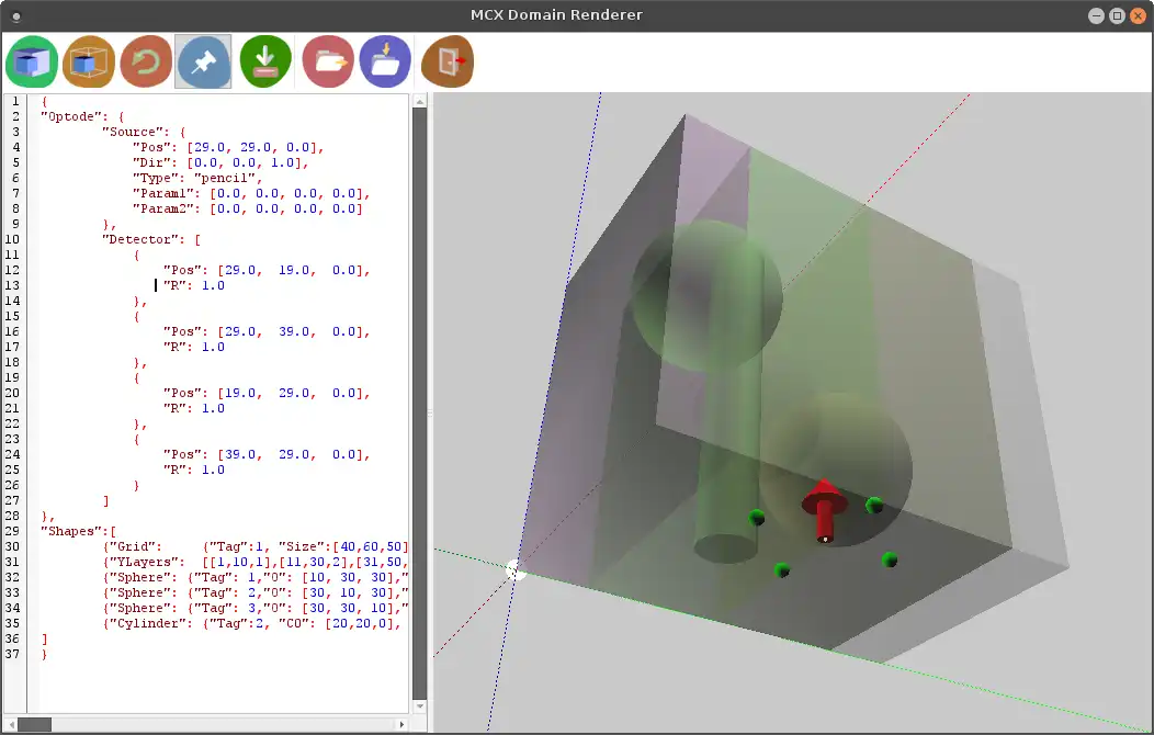 Download web tool or web app Monte Carlo eXtreme (MCX)