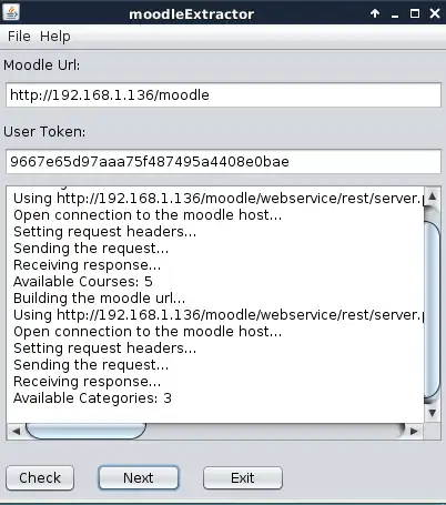 Download web tool or web app moodleExtractor