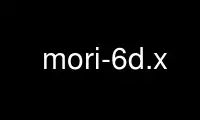 Run mori-6d.x in OnWorks free hosting provider over Ubuntu Online, Fedora Online, Windows online emulator or MAC OS online emulator