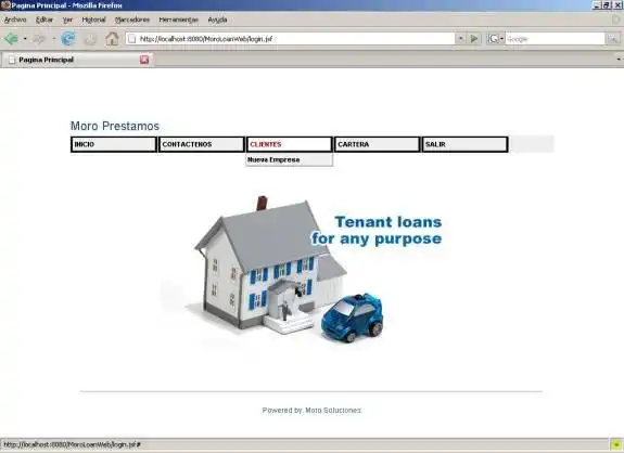 Download web tool or web app MoRo Prestamos