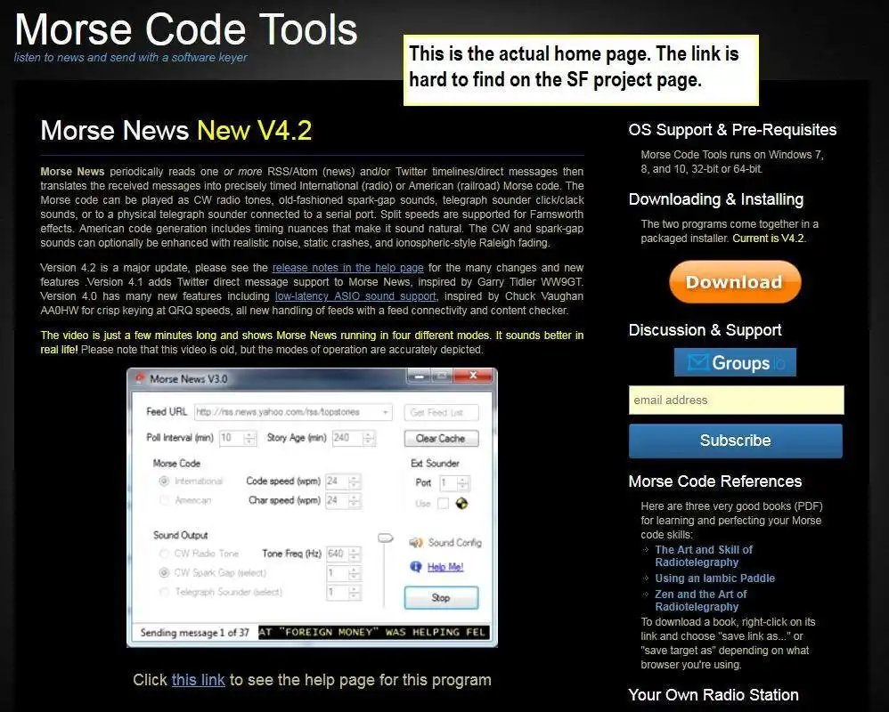 Download web tool or web app Morse Code Tools