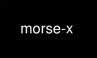 Run morse-x in OnWorks free hosting provider over Ubuntu Online, Fedora Online, Windows online emulator or MAC OS online emulator