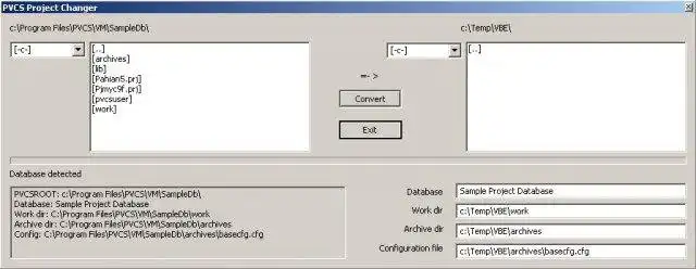 Download web tool or web app Move PVCS repository