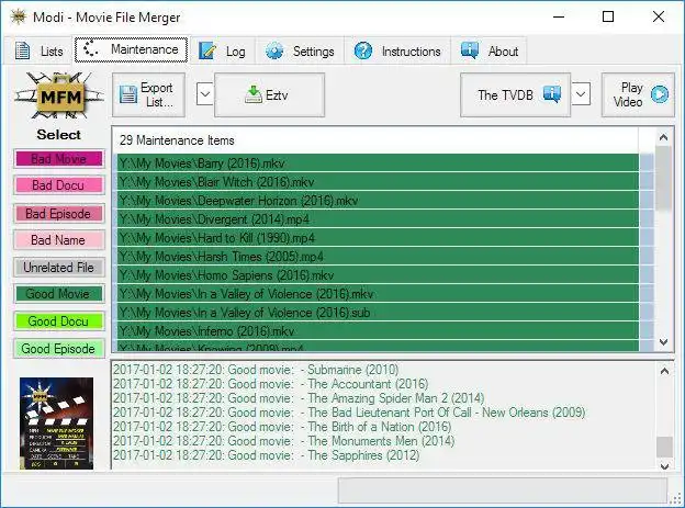 Download web tool or web app Movie File Merger to run in Windows online over Linux online