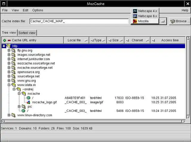 Download web tool or web app MozCache