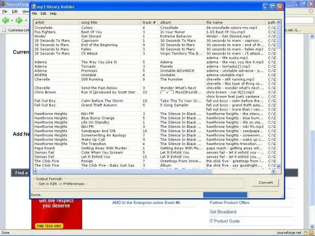 Download web tool or web app mp3 library builder