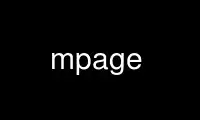 Run mpage in OnWorks free hosting provider over Ubuntu Online, Fedora Online, Windows online emulator or MAC OS online emulator