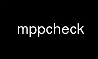 Run mppcheck in OnWorks free hosting provider over Ubuntu Online, Fedora Online, Windows online emulator or MAC OS online emulator