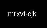 Run mrxvt-cjk in OnWorks free hosting provider over Ubuntu Online, Fedora Online, Windows online emulator or MAC OS online emulator