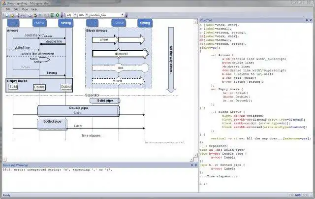 Download web tool or web app Msc-generator to run in Linux online