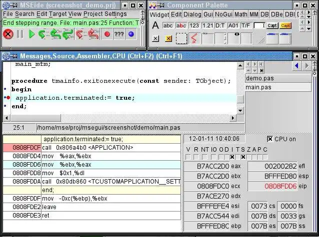 Download web tool or web app MSEide+MSEgui