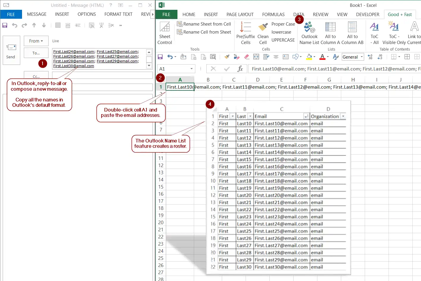 Download web tool or web app MS Excel Add-In - Good Plus Fast