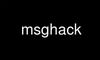 Run msghack in OnWorks free hosting provider over Ubuntu Online, Fedora Online, Windows online emulator or MAC OS online emulator