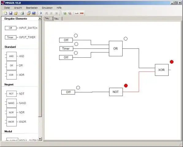 Download web tool or web app M!sgol (Logic Simulator)