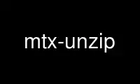 Run mtx-unzip in OnWorks free hosting provider over Ubuntu Online, Fedora Online, Windows online emulator or MAC OS online emulator